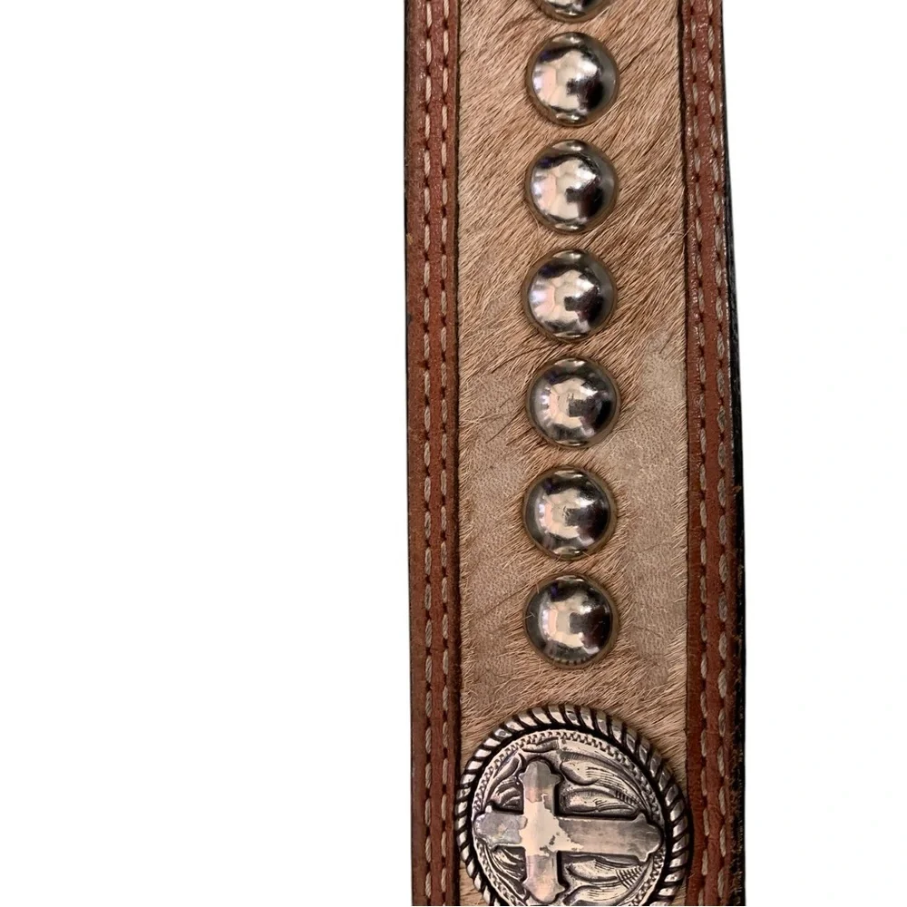 Larry Mahan Kids Leather Belt - Brown size 32